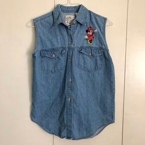 VINTAGE MINNIE MOUSE DENIM CUT OFF